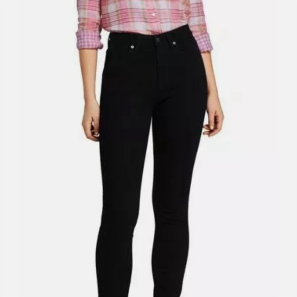 Lands End Black curvy fit mid rise Skinny Jean